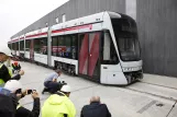 Aarhus Niederflurgelenkwagen 1101-1201 draußen Trafik- og Servicecenter (2016)