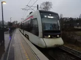 Aarhus Stadtbahn Linie L1 mit Niederflurgelenkwagen 2103-2203 am Thorsager (2024)