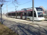 Aarhus Stadtbahn Linie L1 mit Niederflurgelenkwagen 2106-2206 am Østbanetorvet (2022)