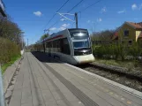 Aarhus Stadtbahn Linie L1 mit Niederflurgelenkwagen 2109-2209 am Hjortshøj (2023)