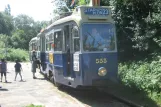 Amsterdam Museumslinie 30 mit Triebwagen 533, die Vorderseite Bovenkerk (2007)