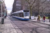 Amsterdam Straßenbahnlinie 14 mit Niederflurgelenkwagen 2012 auf Rembrandtplein (2004)