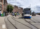 Amsterdam Straßenbahnlinie 2 am Bahnhof Centraal (2020)