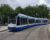 Amsterdam Straßenbahnlinie 2 mit Niederflurgelenkwagen 2006 auf Leidseplein (2020)