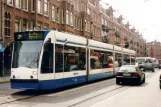 Amsterdam Straßenbahnlinie 2 mit Niederflurgelenkwagen 2076 auf Zeilstraat (2007)