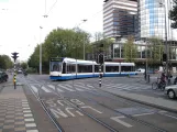 Amsterdam Straßenbahnlinie 4 mit Niederflurgelenkwagen 2082nah Frederiksplein (2009)