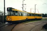 Amsterdam Straßenbahnlinie 9 mit Gelenkwagen 722 am Diemen (Sniep) (2002)