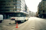 Antwerpen Straßenbahnlinie 11 mit Triebwagen 7088 nahe bei Centraal Station (2002)