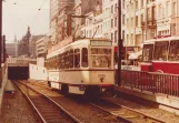 Archivfoto: Antwerpen Straßenbahnlinie 15 mit Triebwagen 2102 auf Avenue Keyzer/De Keyzerlei (1978)