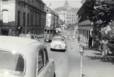 Archivfoto: Basel Straßenbahnlinie 7  auf Steinenberg (1970-1979)