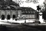 Archivfoto: Odense Hovedlinie mit Triebwagen 14 am Banegården (1930-1939)