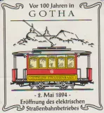 Aufkleber: Gotha Triebwagen 6 (1994)