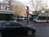 Augsburg auf Königsplatz, drei Wagen (2010)