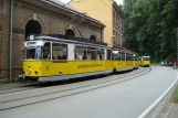 Bad Schandau Kirnitzschtal 241 mit Triebwagen 3 vor Depot Kirnitzschtalbahn (2011)