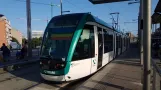 Barcelona Straßenbahnlinie T6 mit Niederflurgelenkwagen 16 am Glòries (2019)