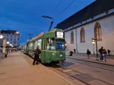 Basel Straßenbahnlinie 15 mit Triebwagen 500 am Claraplatz (2024)