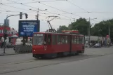 Beograd Straßenbahnlinie 2 mit Gelenkwagen 347 auf Karađorđeva (2008)