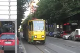 Beograd Straßenbahnlinie 3 mit Gelenkwagen 329 auf Resavska (2008)