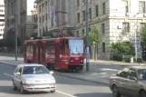 Beograd Straßenbahnlinie 7 mit Gelenkwagen 292 auf Nemanjina (2008)