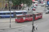 Beograd Straßenbahnlinie 9 mit Gelenkwagen 292 auf Kalemegdan (2008)