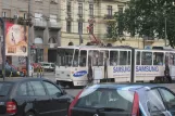 Beograd Zusätzliche Linie 7L mit Gelenkwagen 311 auf Karađorđeva (2008)