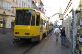 Berlin Straßenbahnlinie 60 mit Gelenkwagen 6077nah Rathaus Köpenick (2012)