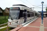 Bielefeld Straßenbahnlinie 2 mit Gelenkwagen 5005 "Senne I" am Alterhagen (2016)