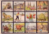 Bild-Lotto: Spielbrett mit Straßenbahn
 (1930)