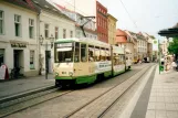 Brandenburg an der Havel Zusätzliche Linie 2 mit Gelenkwagen 184 am Hauptstraße (2001)