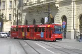 Bratislava Straßenbahnlinie 13 mit Gelenkwagen 7108 auf Jesenského (2008)