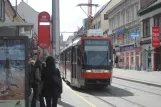 Bratislava Straßenbahnlinie 13 mit Gelenkwagen 7119 auf Poštová (2008)