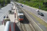 Bratislava Straßenbahnlinie 9 mit Triebwagen 7833 am Botanická záhrada (2008)