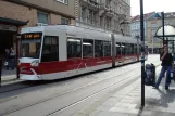 Braunschweig Straßenbahnlinie 3 mit Niederflurgelenkwagen 0757 "Gliesmarode" am Friedrich-Wilhelm-Str. (2008)