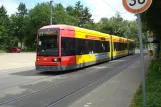 Bremen Straßenbahnlinie 1 mit Niederflurgelenkwagen 3111 am Kurt-Huber Str. (2013)