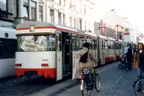 Bremen Straßenbahnlinie 2 mit Beiwagen 3733 am Brunnenstr. (2003)