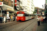 Bremen Straßenbahnlinie 2 mit Gelenkwagen 3536 am Am Brill (Hutfilter-/Obernstraße) (2000)