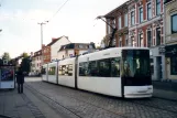 Bremen Straßenbahnlinie 3 mit Niederflurgelenkwagen 3004 am St. Jürgen Str. (2003)