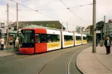 Bremen Straßenbahnlinie 4 mit Niederflurgelenkwagen 3054 am Hauptbahnhof (2007)