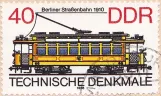 Briefmarke: 40 Berliner Straßenbahn 1910 DDR
 (1986)