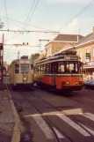 Brüssel Straßenbahnlinie 80 mit Triebwagen 9099 am Souret (1981)