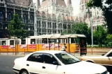 Budapest Straßenbahnlinie 2 am Kossuth Lajos tér M (1994)