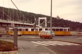 Budapest Straßenbahnlinie 2  auf Jane Haining rakpart (1983)