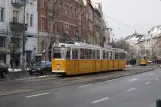 Budapest Straßenbahnlinie 49 mit Gelenkwagen 1364nah Gárdonyi tér (2013)