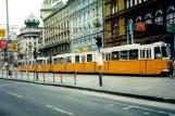 Budapest Straßenbahnlinie 6  am Blaha Lujza tér M (1994)