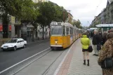 Budapest Straßenbahnlinie 6 mit Gelenkwagen 1446 am Jászai Mari tér (2006)