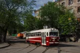 Charkiw Touristenbahn A mit Museumswagen 055 nahe bei Tryviatytelska tserva (2011)