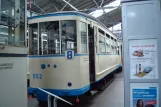 Chemnitz Beiwagen 552 im Straßenbahnmuseum (2015)