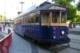 Christchurch Tram Restaurant mit Triebwagen 441 draußen Cathedral (2011)