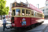 Christchurch Tramway line mit Triebwagen 178 nahe bei Christchurch Tramway (2011)