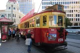 Christchurch Tramway Linie mit Triebwagen 178 am Christchurch Tramway (2011)